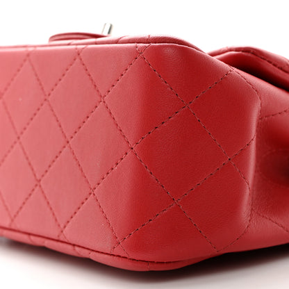 Chanel Lambskin Quilted Mini Square Flap Red 10 of 10