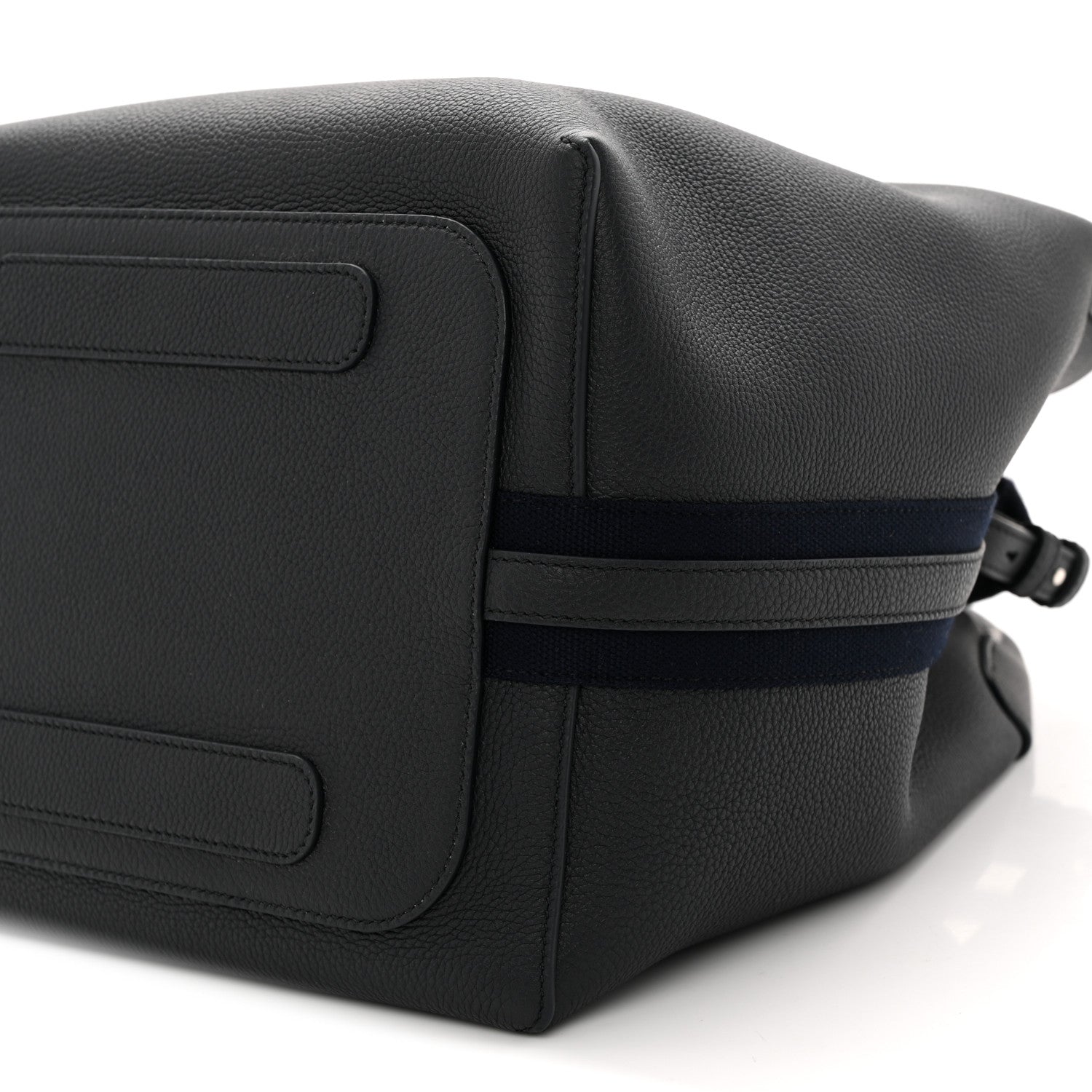 Loro Piana Grained Calfskin Large Bale Bag Navy Blue 10 of 10