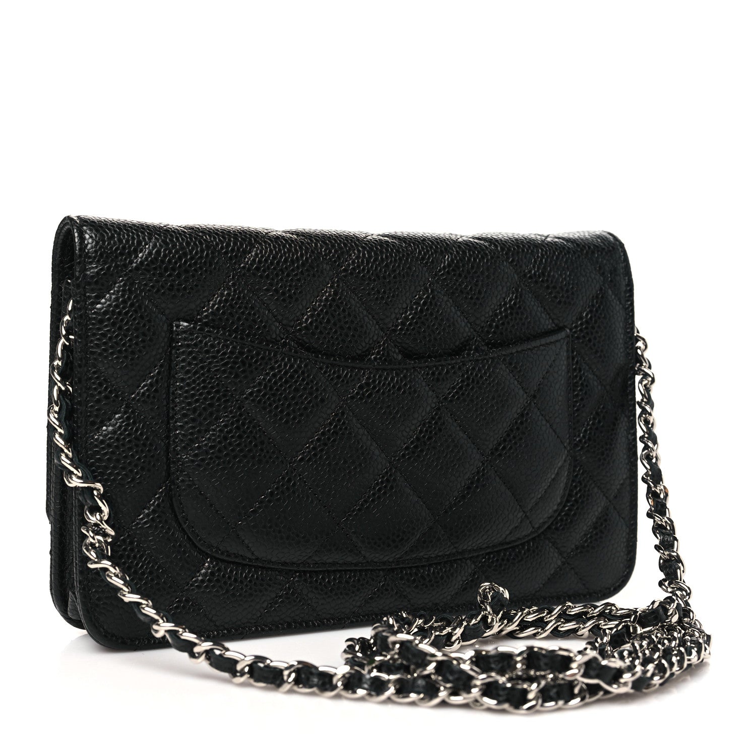 Chanel Caviar Quilted Wallet on Chain WOC Black 3 of 11