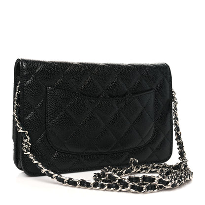 Chanel Caviar Quilted Wallet on Chain WOC Black 3 of 11