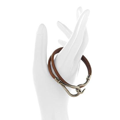 Hermes Natural Bridle Jumbo Hook Double Tour Bracelet Bouton 5 of 8
