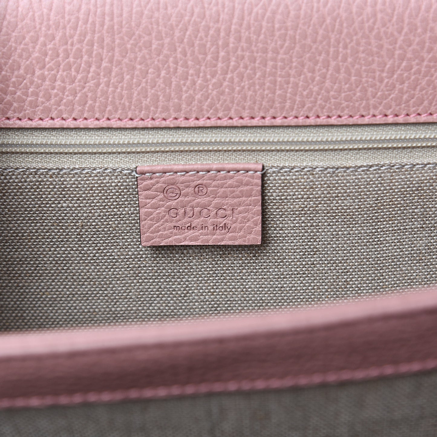 Dollar Calfskin Interlocking G Shoulder Bag Soft Pink