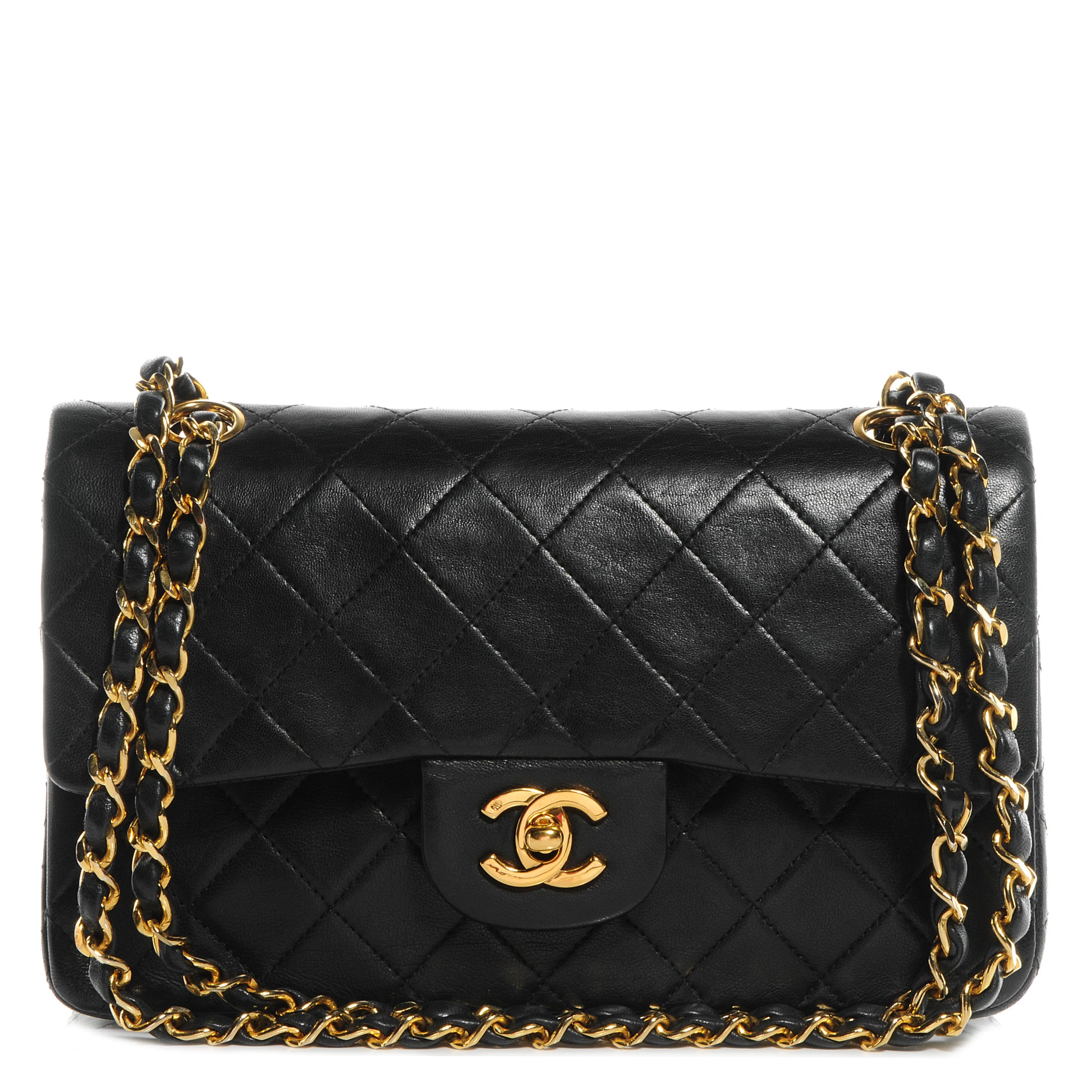 Chanel Lambskin Small Double Flap Black 1 of 9