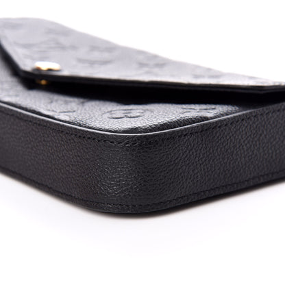 Louis Vuitton Empreinte Pochette Felicie Chain Wallet Black 7 of 8
