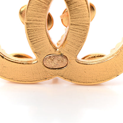 Chanel Gripoix Poured Glass CC Brooch Gold 4 of 5