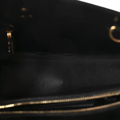 Saint Laurent Calfskin Crocodile Embossed Baby Sac De Jour Black 5 of 9
