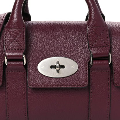 Mulberry Small Classic Grain Mini Bayswater Black Cherry 9 of 12