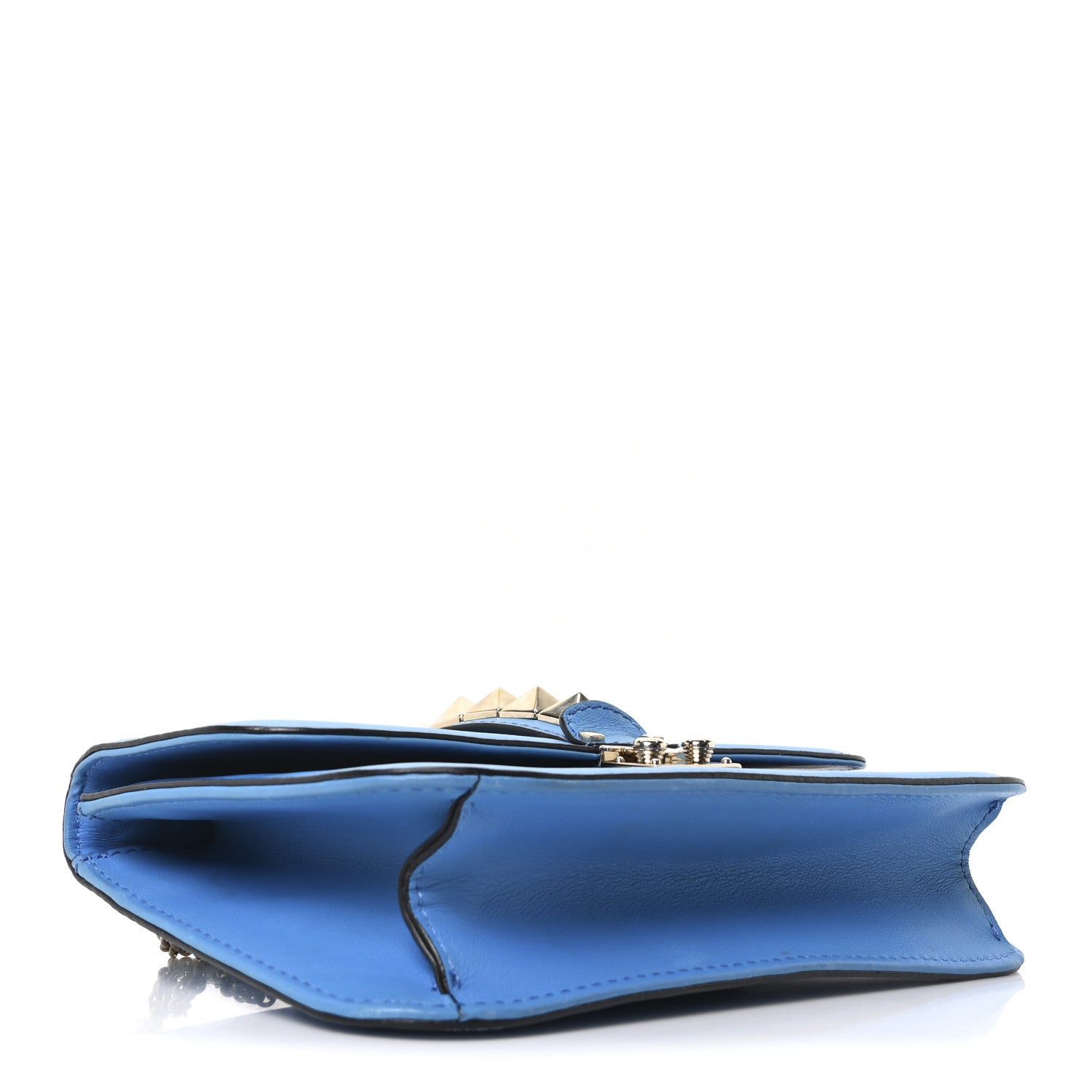 Valentino Garavani Vitello Medium Glam Lock Rockstud Flap Parrot 4 of 9