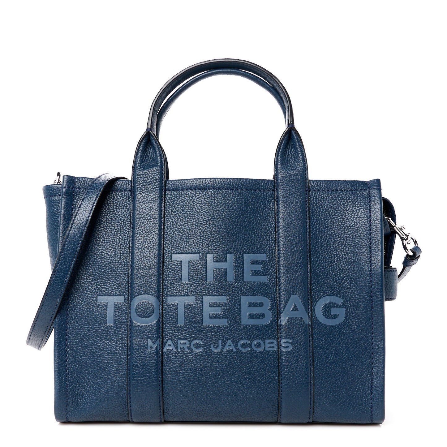 Grained Calfskin Medium The Tote Bag Blue