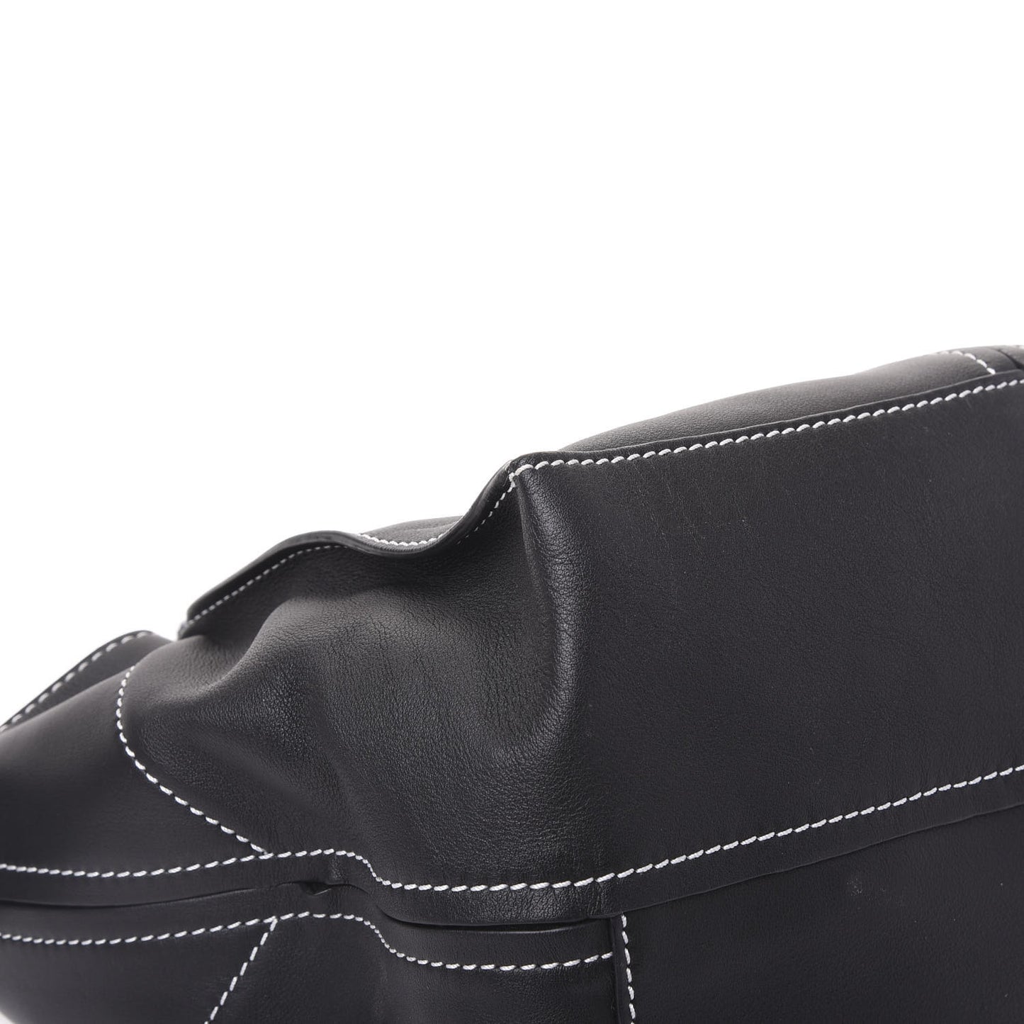 Calfskin Curl Satchel Black