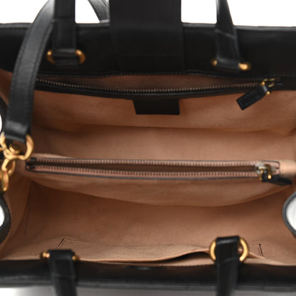 Gucci Calfskin Matelasse Small GG Marmont Tote Black 7 of 10
