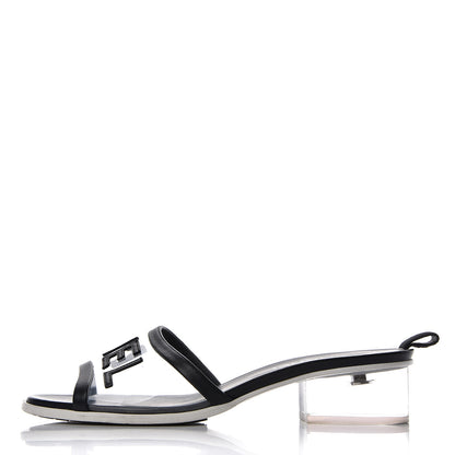 Chanel PVC Lambskin Logo Mules 40 Black 1 of 13