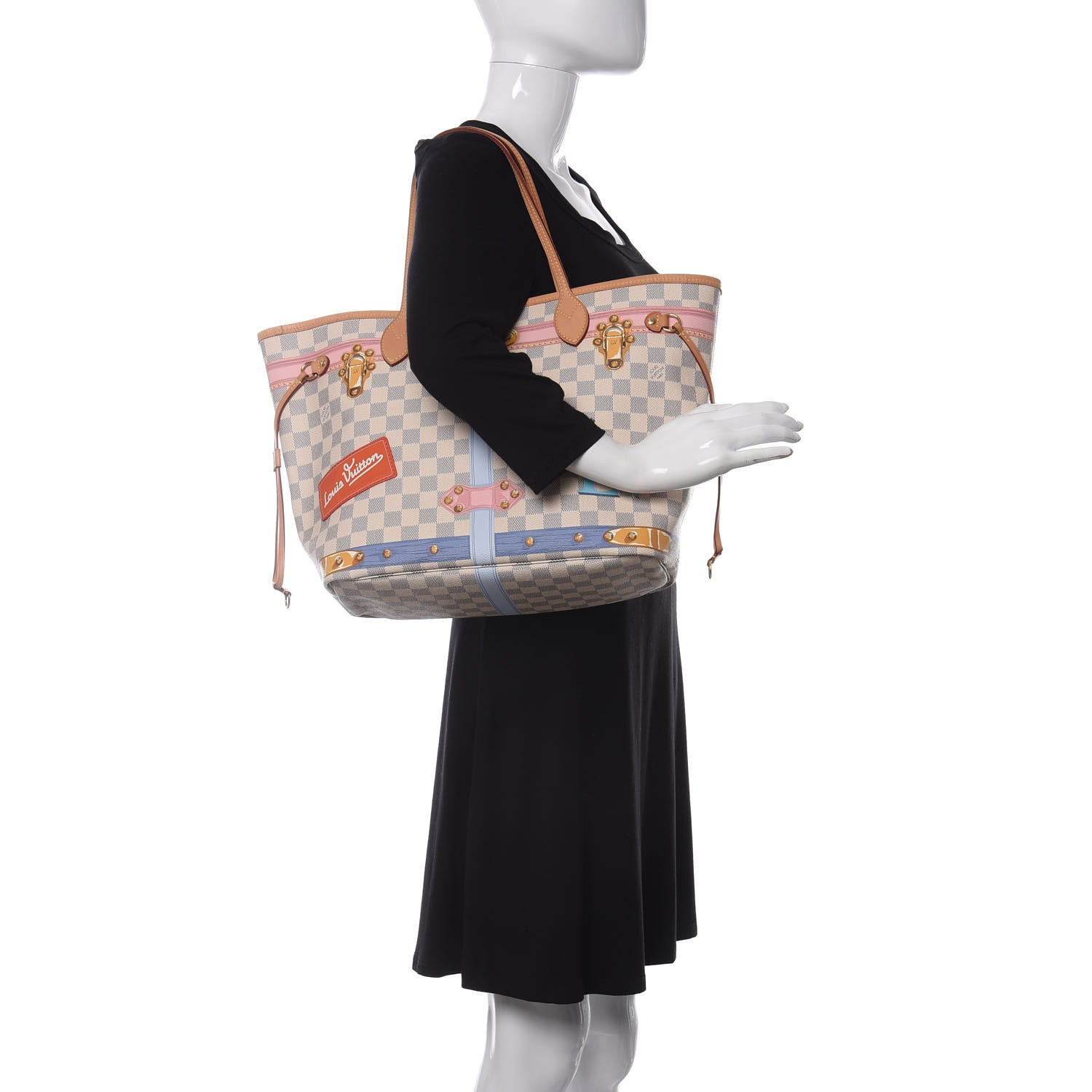 Louis Vuitton Damier Azur Summer Trunks Neo Neverfull MM 2 of 11