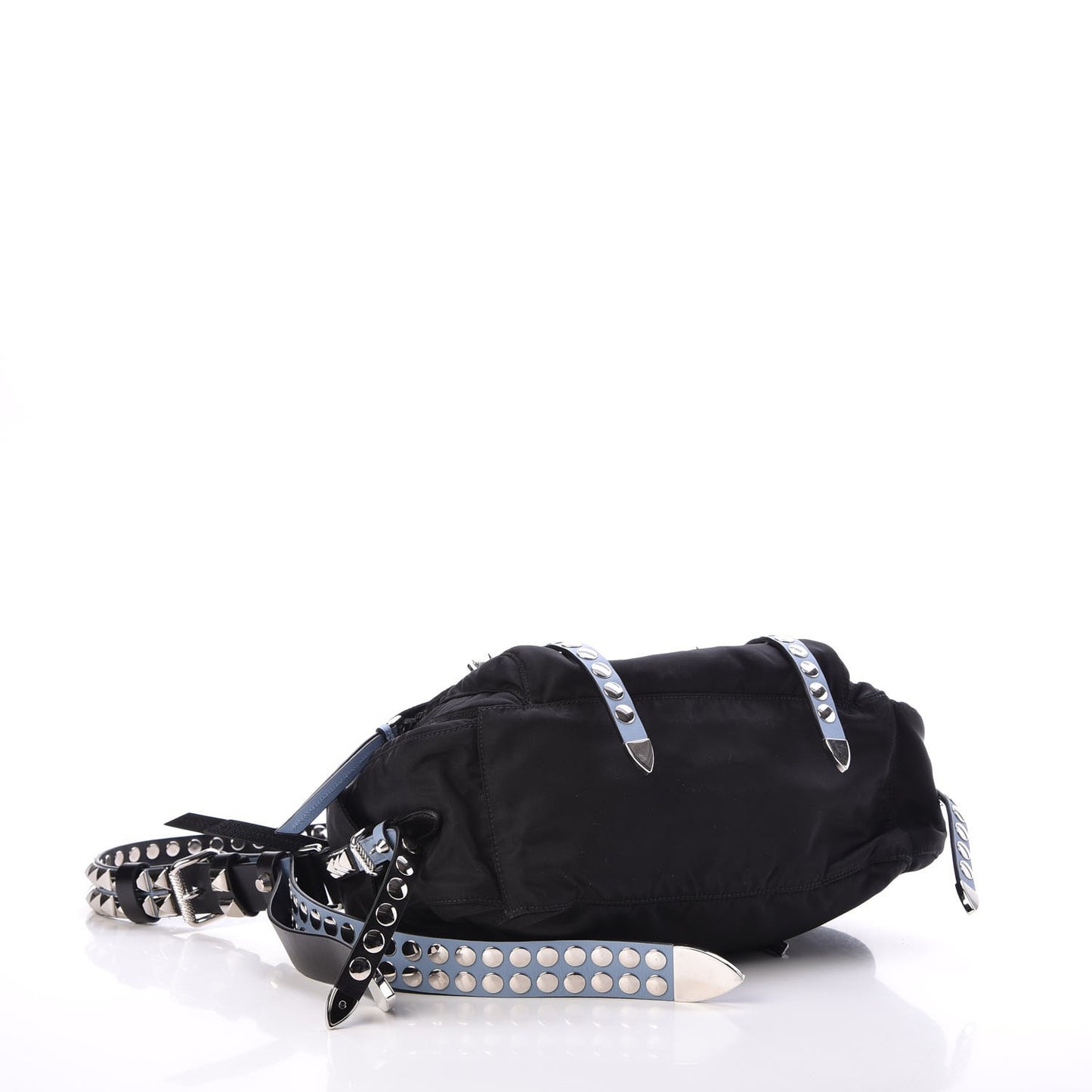 Nylon New Vela Studded Messenger Black Astrale