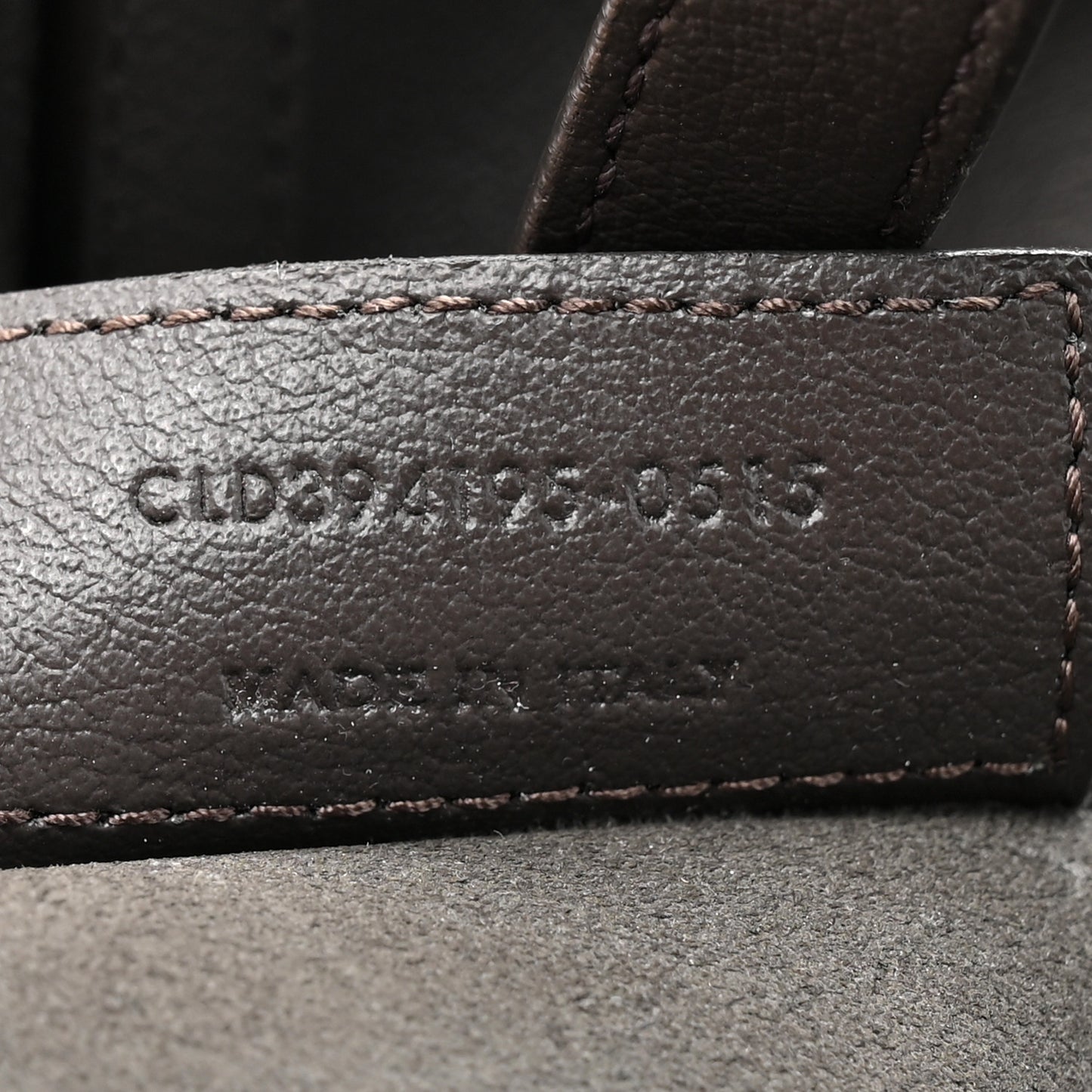 Calfskin Large Shopping Tote Pebble
