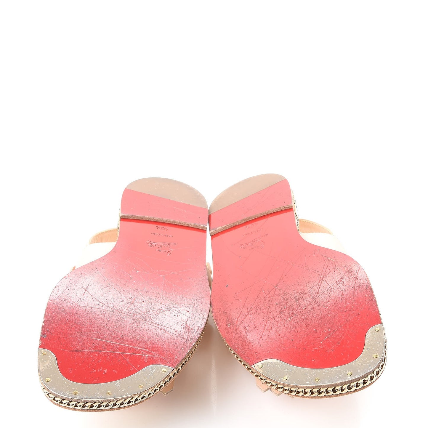 Calfskin Costa Nada Fringefront Sandals 40.5 Pink