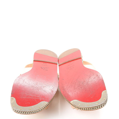 Christian Louboutin Calfskin Costa Nada Fringefront Sandals 40.5 Pink 7 of 11