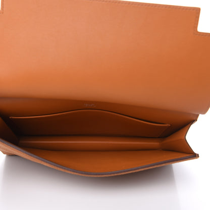 Hermes Evercolor Veau Grizzly Multiplis Clutch Bag Toffee Chamois 5 of 9