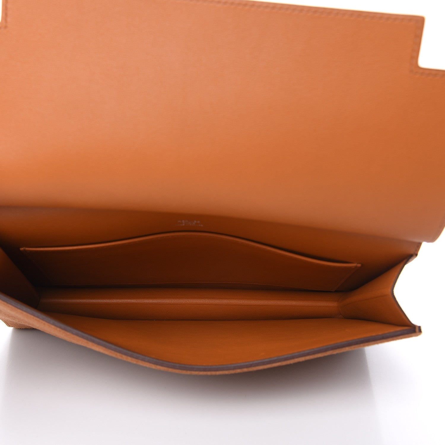 Hermes Evercolor Veau Grizzly Multiplis Clutch Bag Toffee Chamois 5 of 9