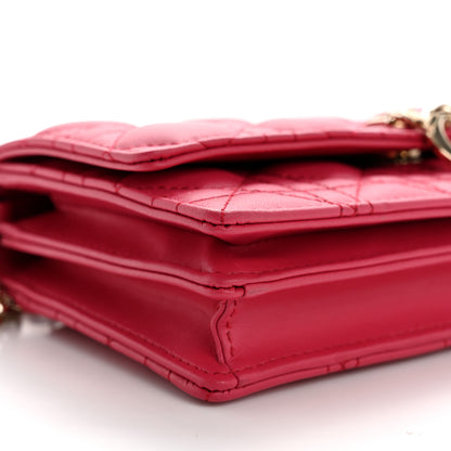 Christian Dior Lambskin Cannage Mini My Dior Bag Passion Pink 9 of 11