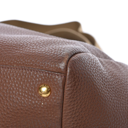 Prada Vitello Daino Shopping Tote Palissandro 11 of 13
