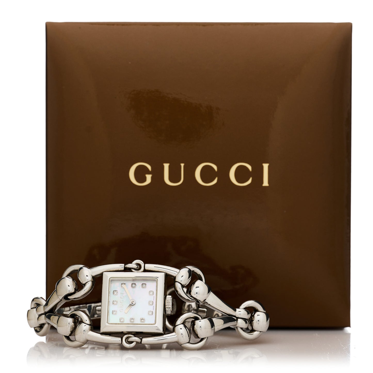 Stainless Steel Diamond Mother of Pearl 20mm Signoria Quartz Watch