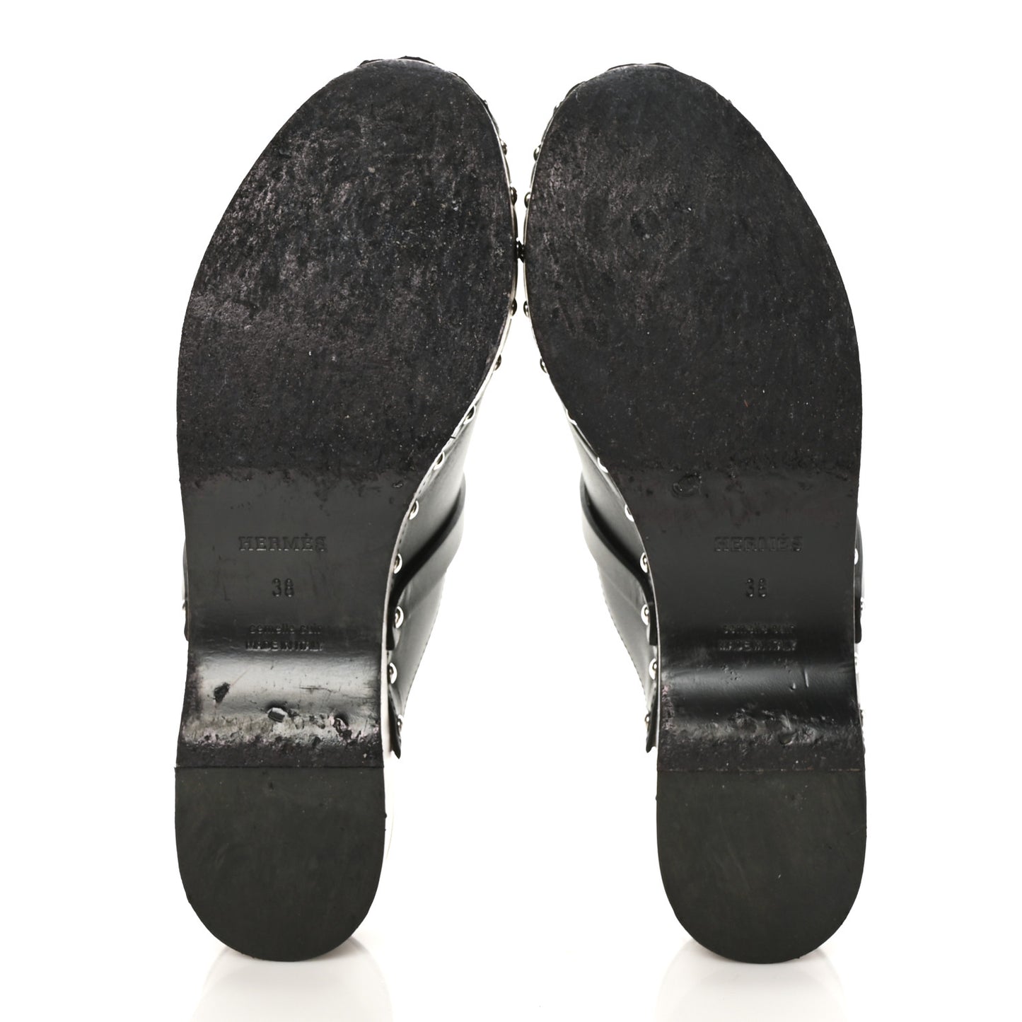 Calfskin Carlotta Mules 38 Black