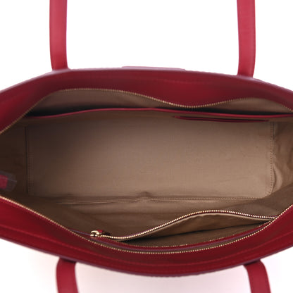 MCM Metallic Visetos Medium Anya Shopper Tote Champagne Gold 4 of 4