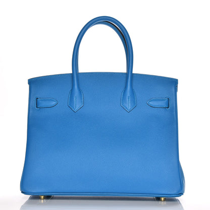 Hermes Epsom Birkin 30 Bleu Zanzibar 4 of 27
