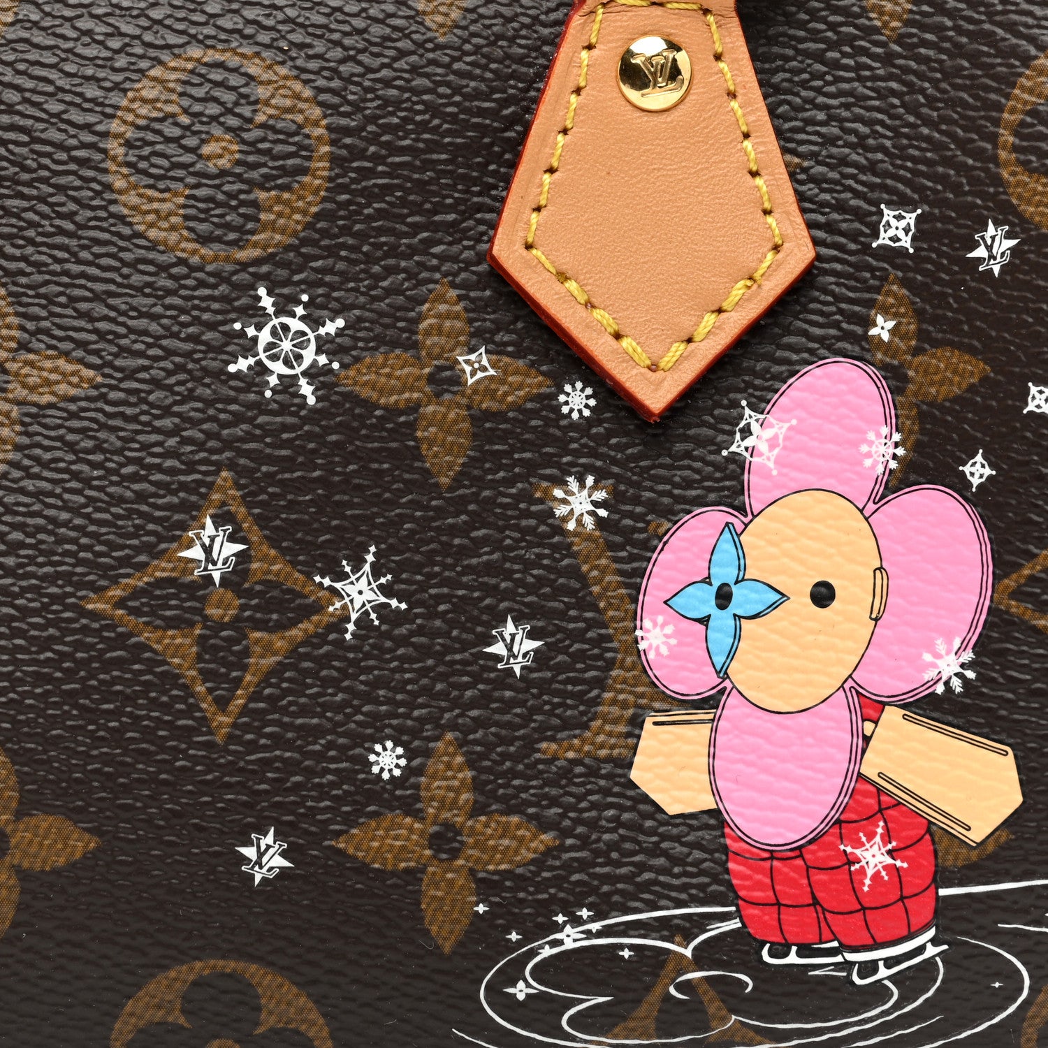 Louis Vuitton Monogram Vivienne Ice Skating Nano Speedy Bandouliere Pink 7 of 9