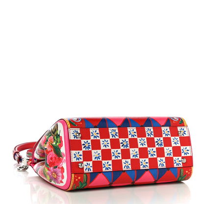 Dolce & Gabbana Dauphine Majolica Print Medium Miss Sicily Satchel Multicolor 3 of 12