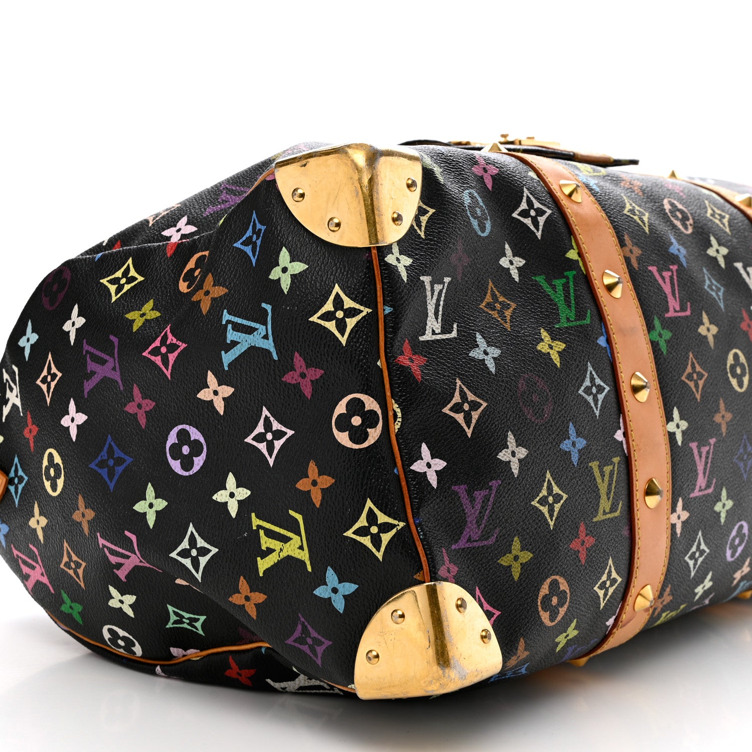 Louis Vuitton Monogram Multicolor Keepall 45 Black 8 of 20