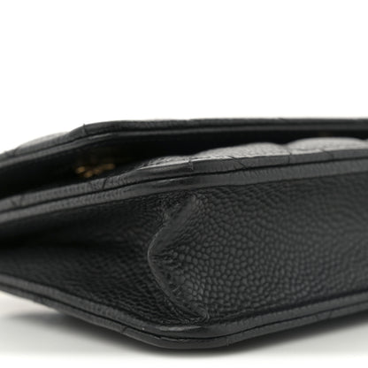 Chanel Caviar Quilted Wallet on Chain WOC Black 9 of 11