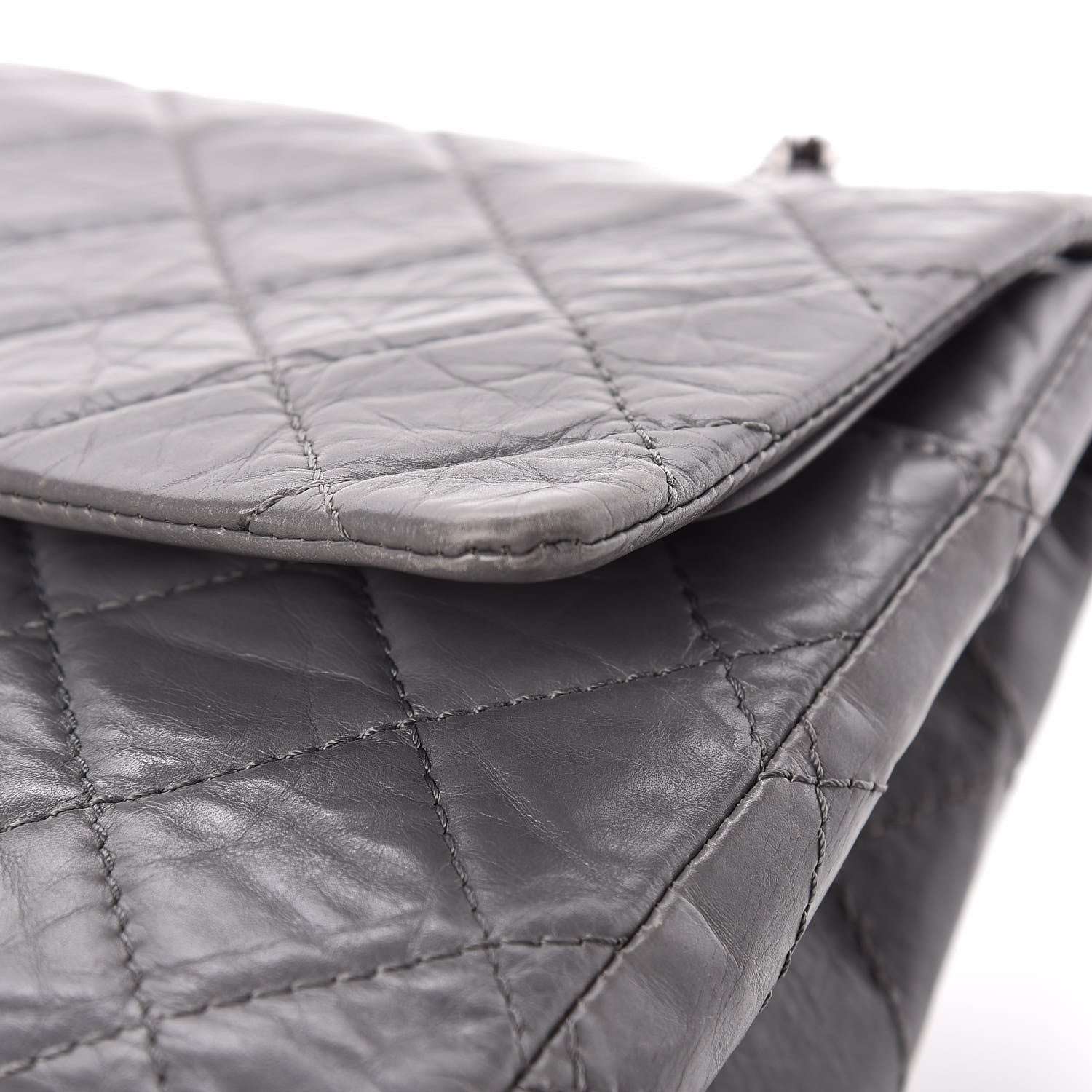 Chanel Aged Calfskin Quilted 2.55 Reissue 227 Flap Grey 22 of 23