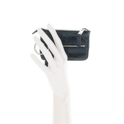 Balenciaga Agneau Arena Classic Hardware Tokyo Wallet Nuit Fonce 2 of 6