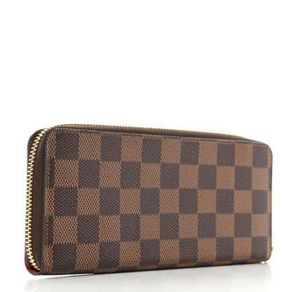 Louis Vuitton Damier Ebene Clemence Wallet Cherry 3 of 10