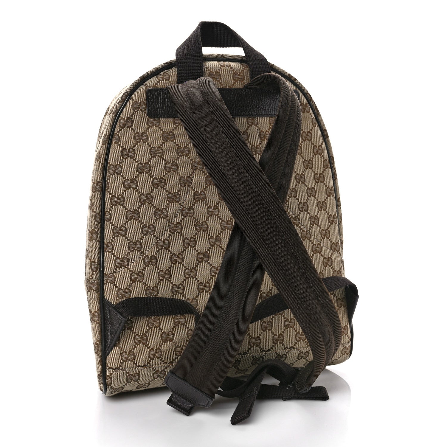Gucci Monogram Travel Backpack Dark Brown 3 of 9