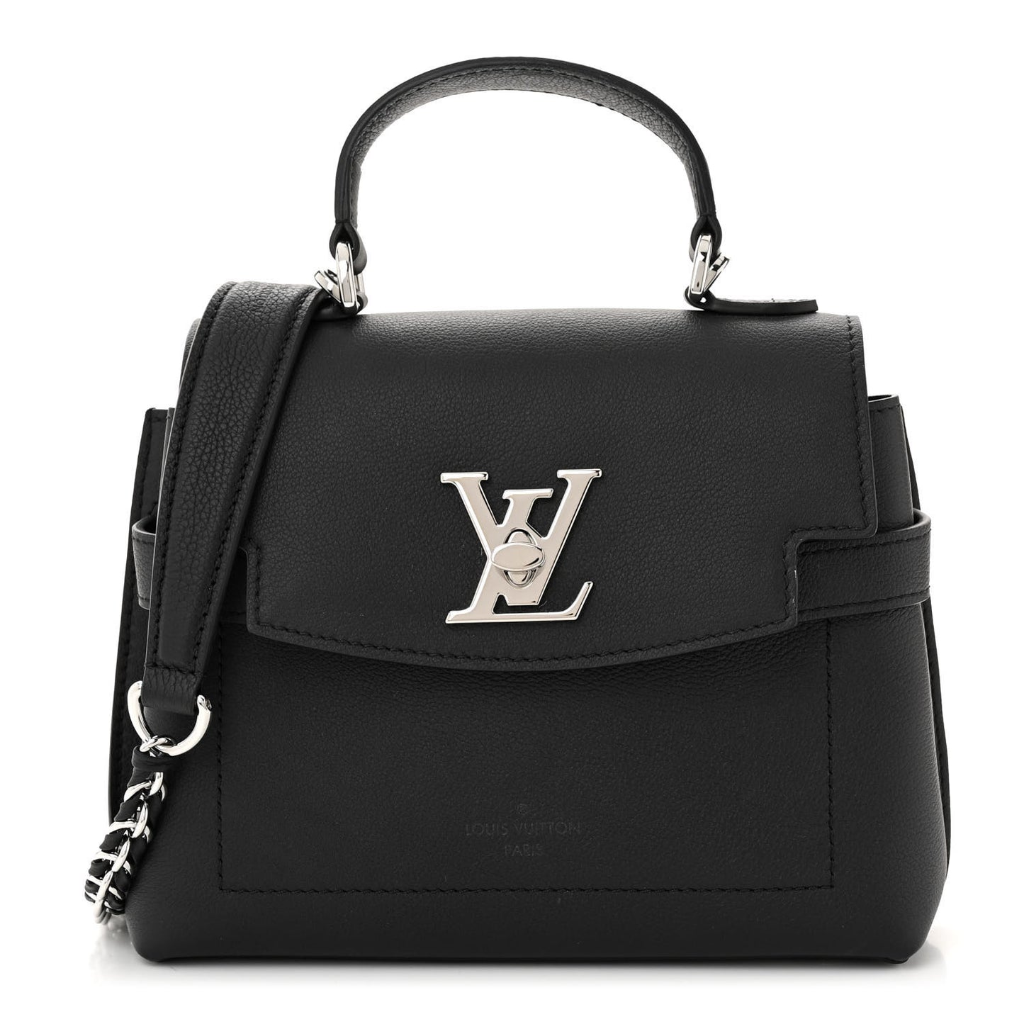 Calfskin Lockme Ever Mini Black