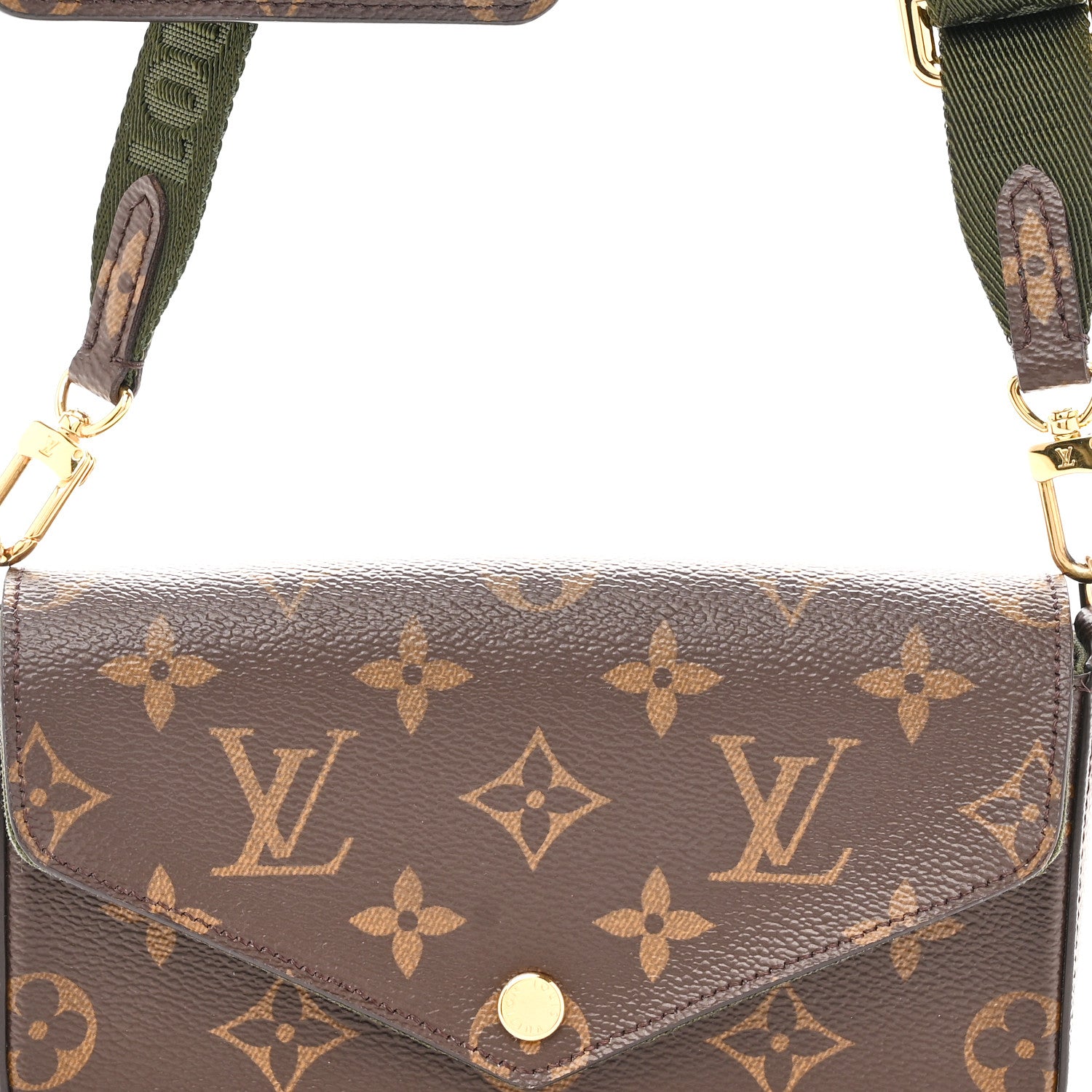 Louis Vuitton Monogram Felicie Strap & Go Kaki 7 of 9