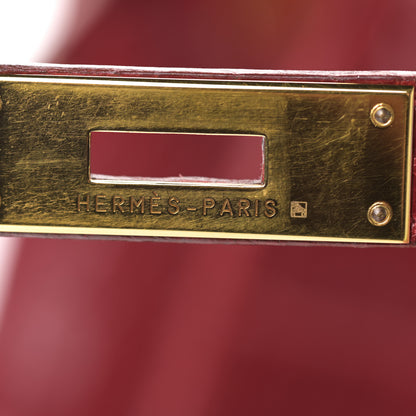 Hermes Shiny Alligator Birkin 35 Rouge Vif 27 of 38
