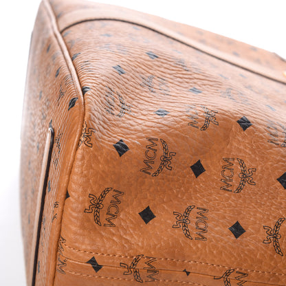MCM Visetos Large Liz Reversible Shopper Tote Cognac 14 of 16