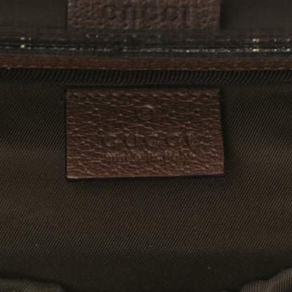 Gucci GG Supreme Monogram Textured Calfskin Web Ophidia Vanity Cosmetic Case Beige Ebony New Acero 6 of 7