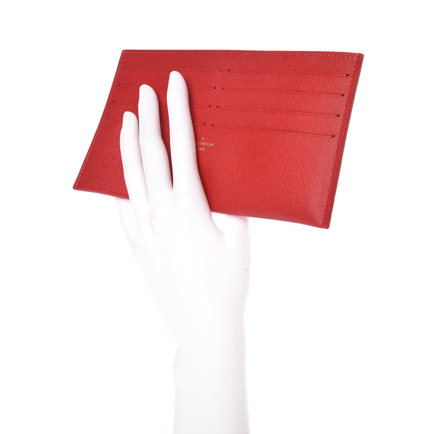 Louis Vuitton Calfskin Felicie Card Holder Insert Cherry 2 of 6