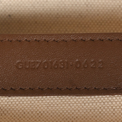 Saint Laurent Shearling Suede Monogram Joe Nano Bucket Bag Dark Cigar Natural Beige 7 of 10