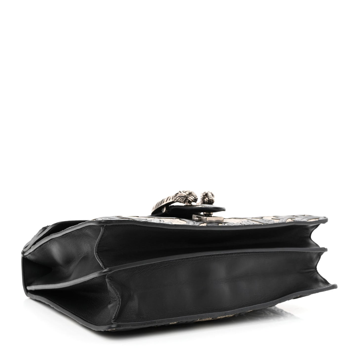 GG Supreme Monogram Arabesque Medium Dionysus Shoulder Bag Black
