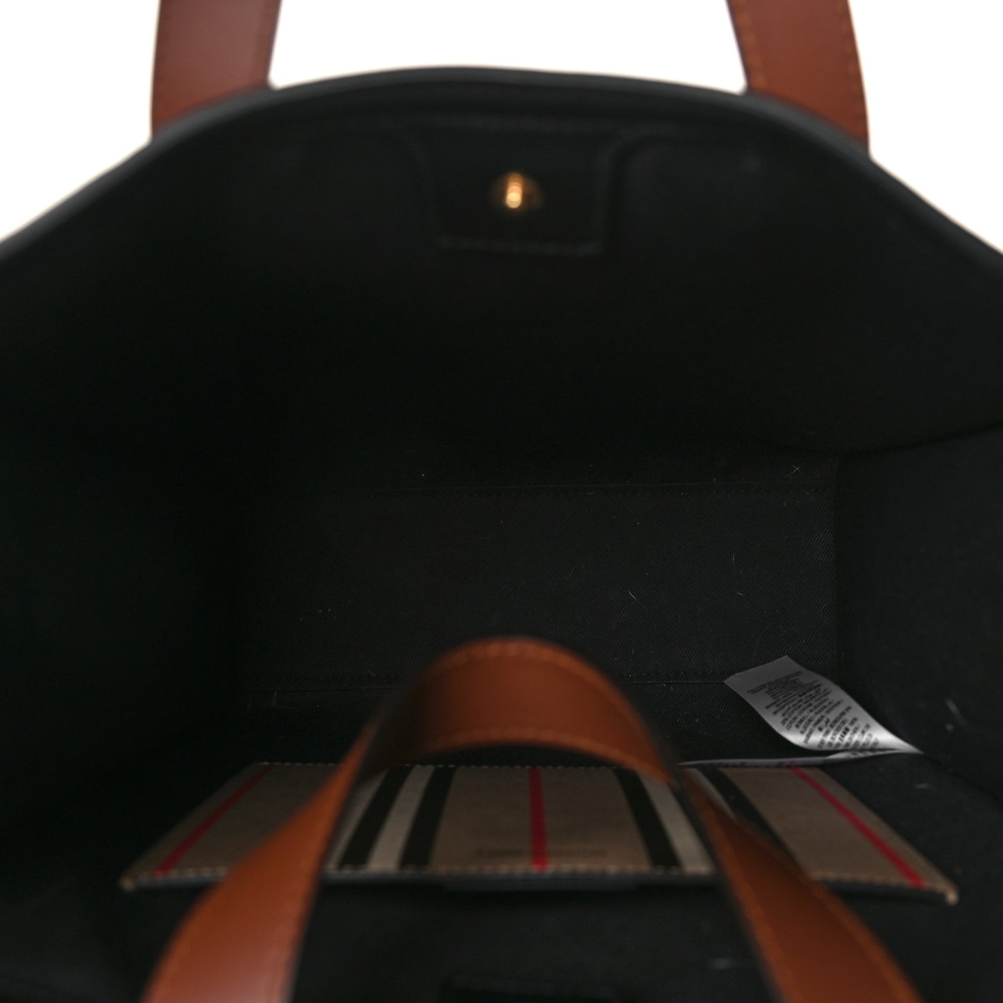 E-Canvas Stripe Book Tote Archive Beige