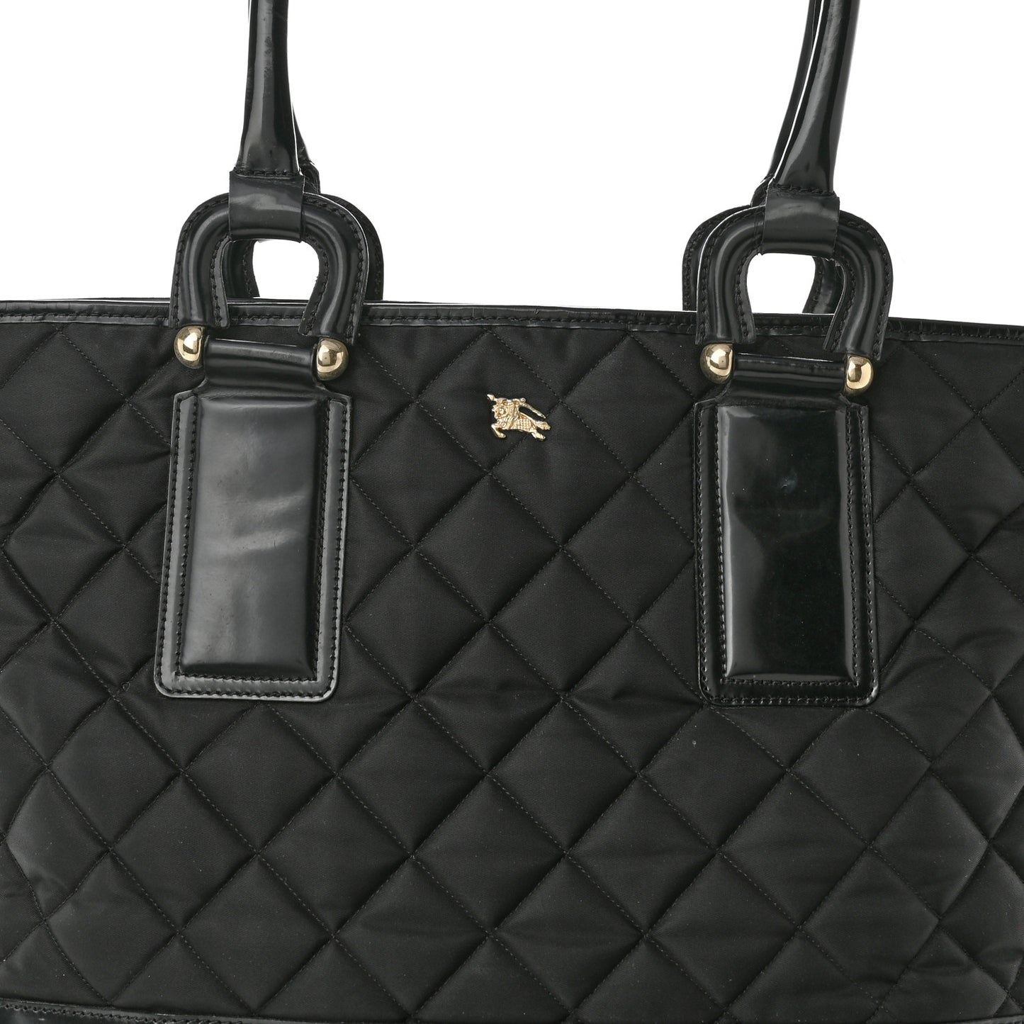 Nylon Quilted Grange Tote Black