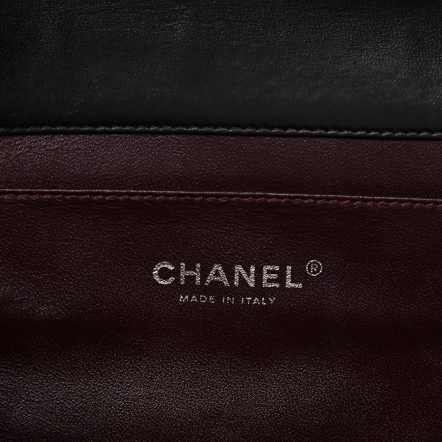 Lambskin Quilted Clutch With Chain Flap Black