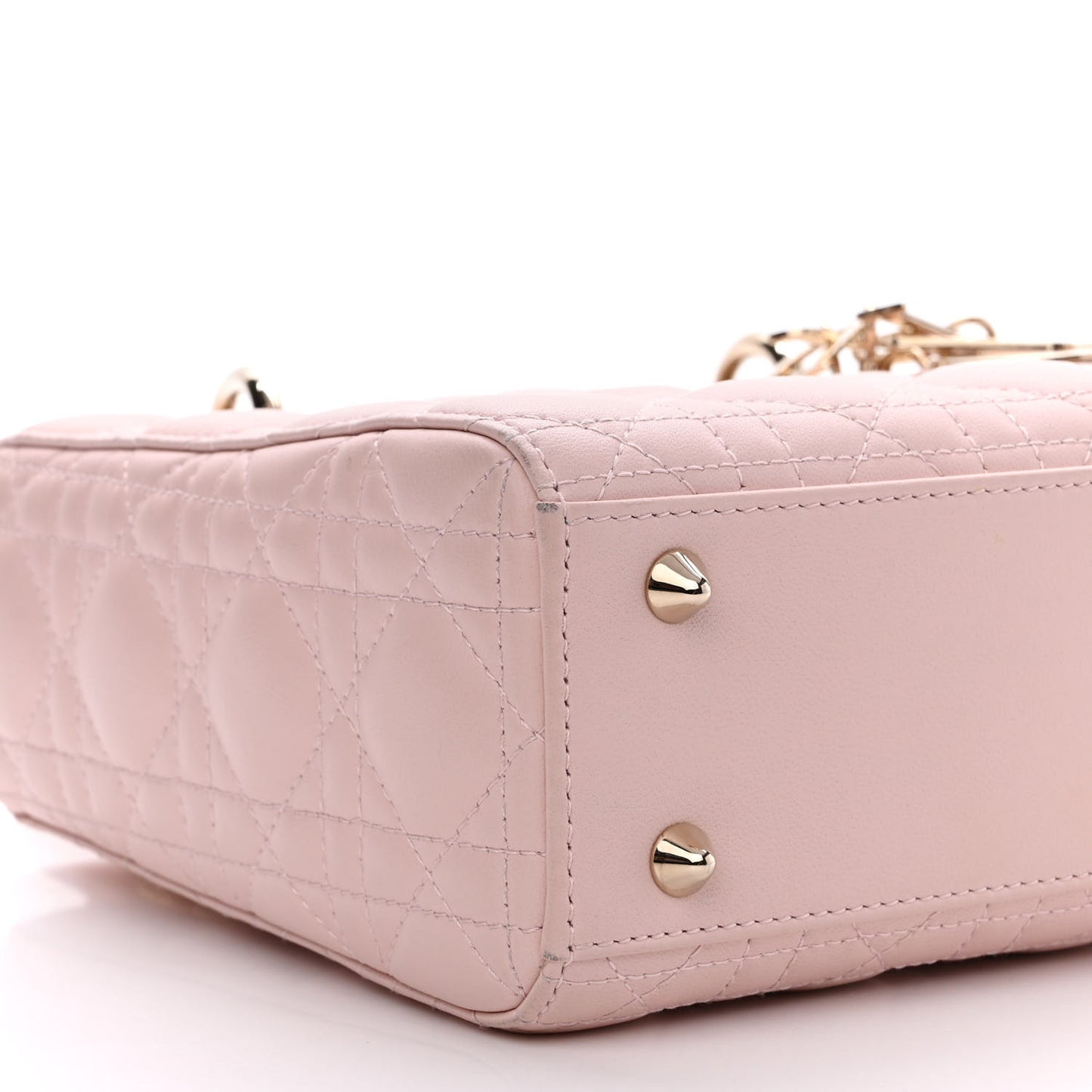 Lambskin Cannage Small My ABCDior Lady Dior Powder Pink
