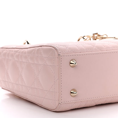 Christian Dior Lambskin Cannage Small My ABCDior Lady Dior Powder Pink 9 of 16